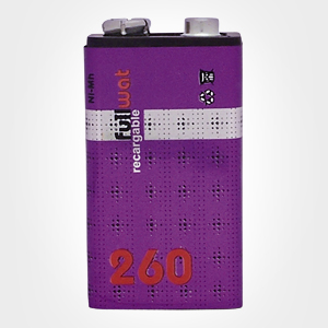 Bateria FULLWAT tamano 6F22. 260 mAh.