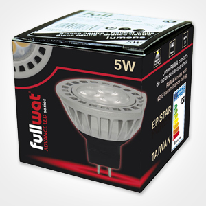 KRYLUX16-AV5 - Lmpara LED casquillo GU5.3 (MR16) 5W -  FULLWAT - Caja