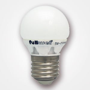 KRYLUX27-SG5 - Lmpara LED tipo globo casquillo E27 - 5W -  FULLWAT - Vista lateral