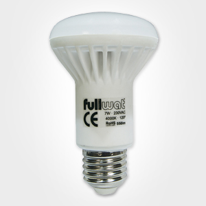 KRYLUX27R63 - Lmpara LED casquillo E27-R63 - 7W -  FULLWAT - Vista lateral